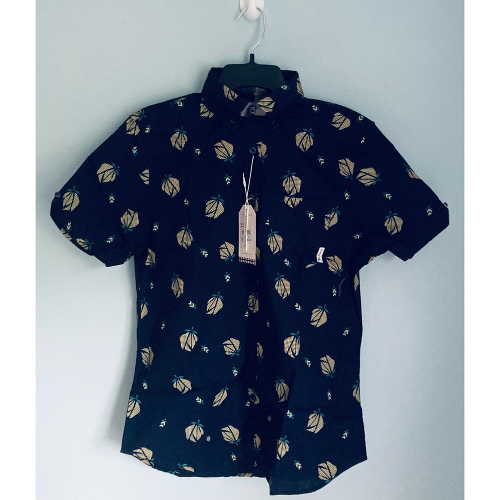 Ben Sherman Button Up Short Sleeve Shirt Small Classic Fit